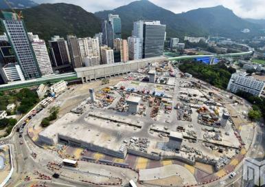 香港南港岛线黄竹坑车厂